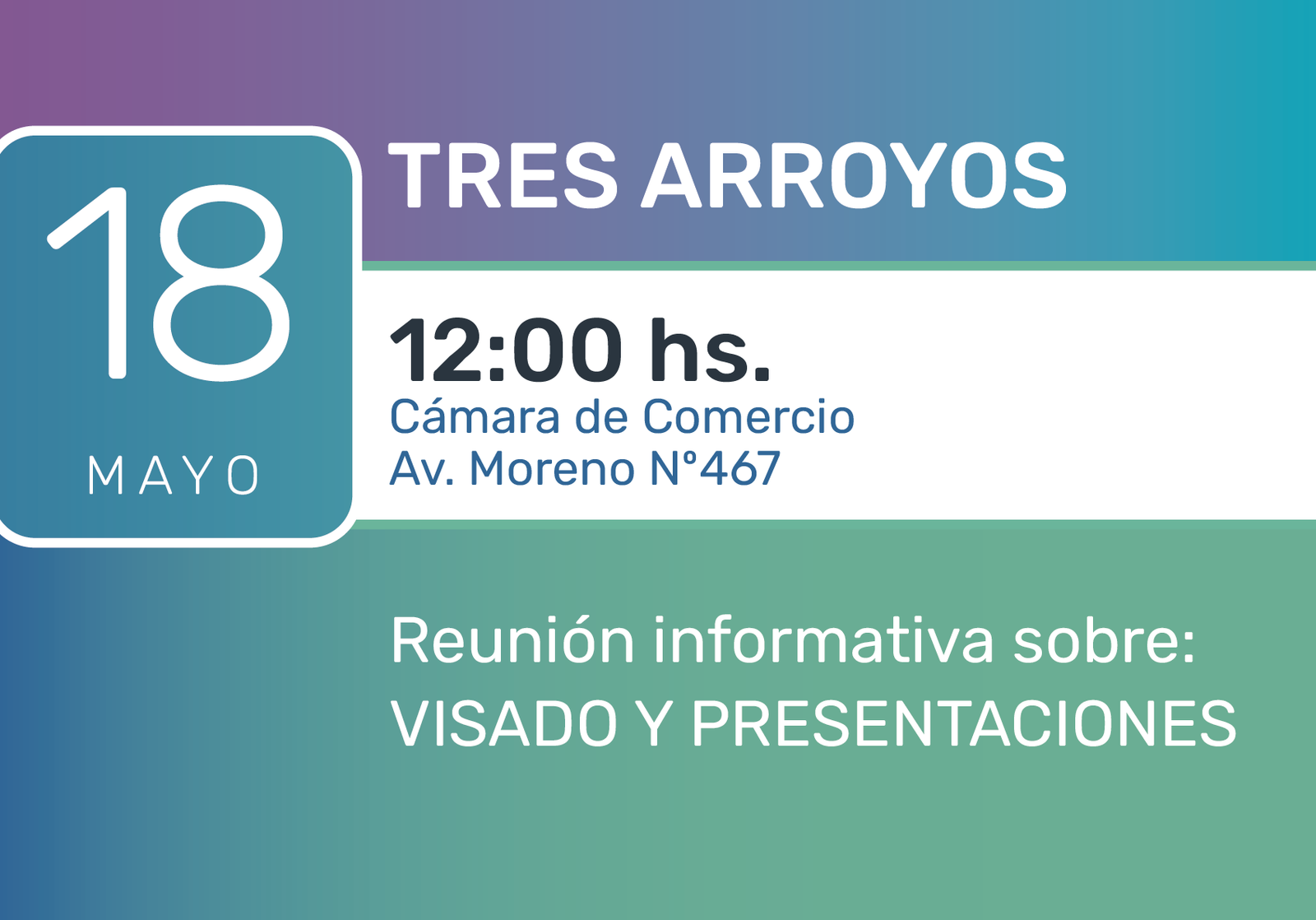 Reunión Informativa TRES ARROYOS